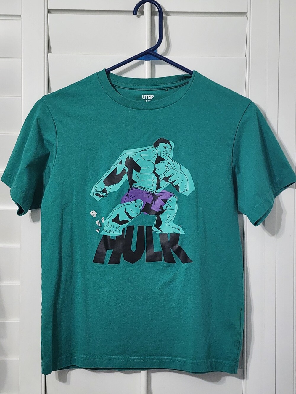 Marvel Hulk UTGP Boys Size Large (11-12) Graphic Tee, Good Overall Shape